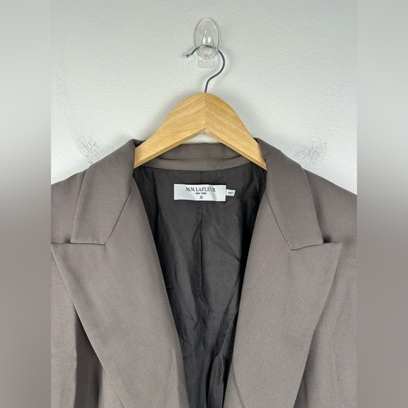 MM LaFleur Gaia Jacket Wool Blazer Sharkskin Women’s Sz 16 - Picture 6 of 10